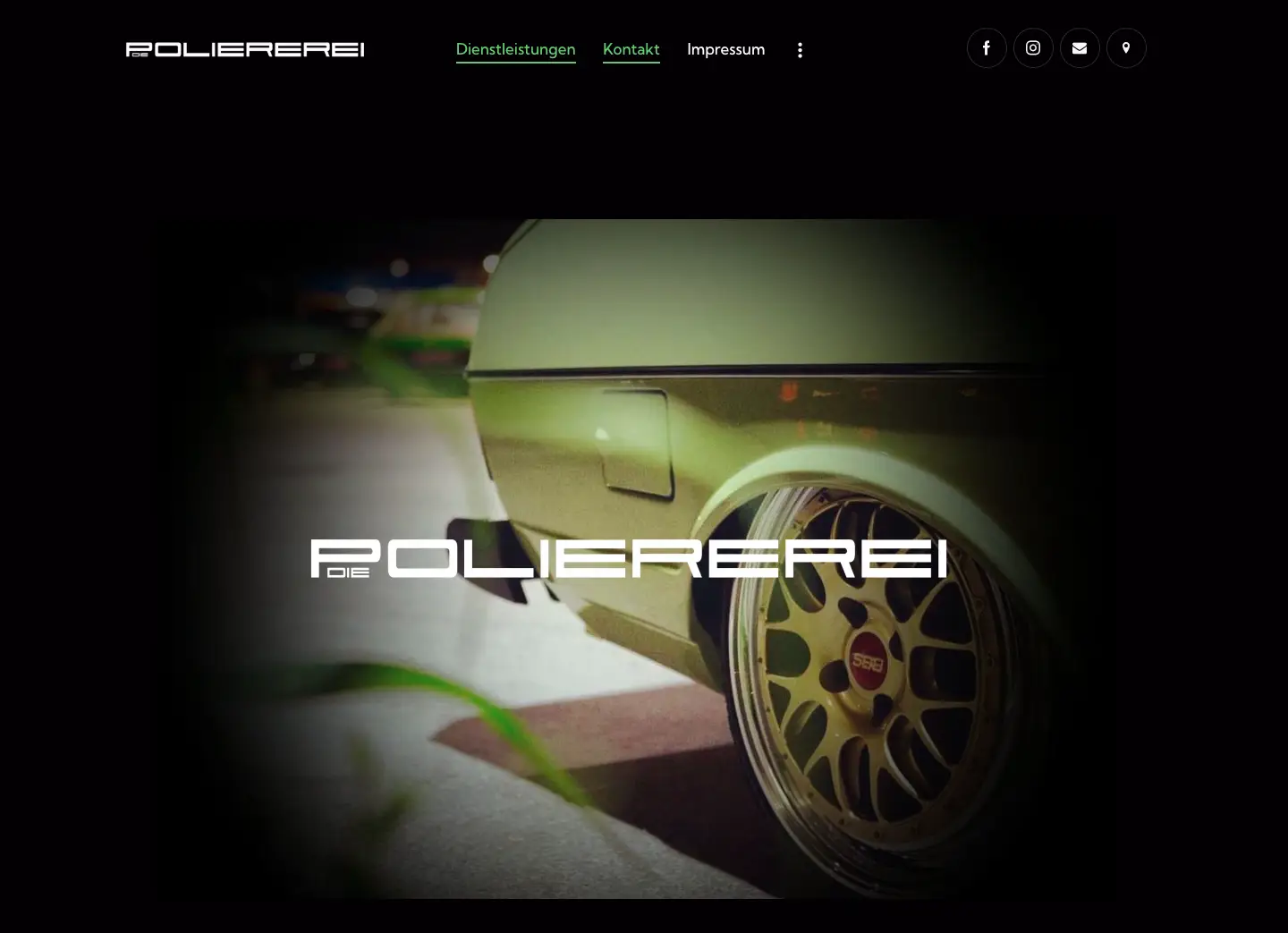 Referenz: Die Poliererei Website